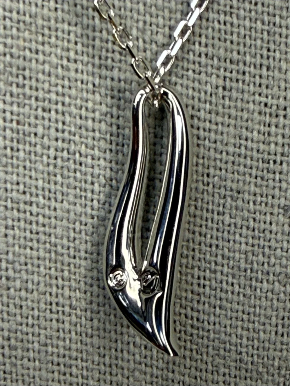 Swarovski Crystal Pavé Drop Pendant Necklace Silver Tone 18